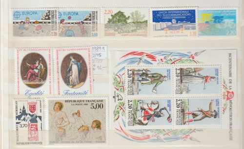Francia lotto del 1989 parte - francia, (parte