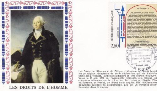 France 1989 fdc bicentenaire - france,