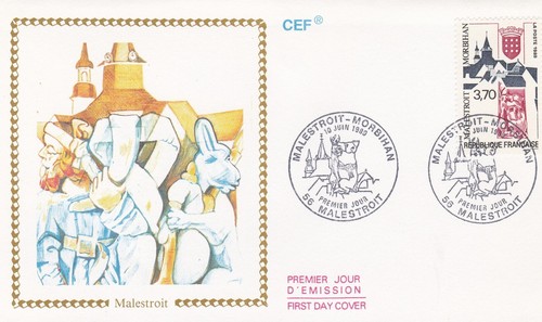 Francia 1989 fdc malestroit - malestroit, yt