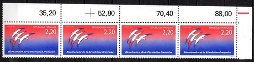 Bande timbres france 1989 - bande,
