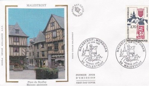 France 1989 fdc malestroit - 1989,