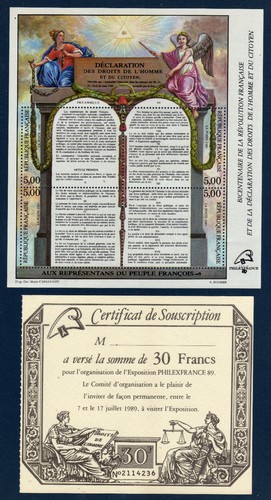 France 1989 déclaration - france,