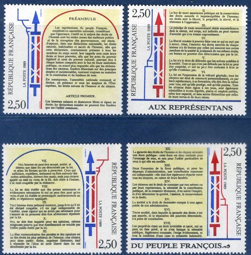 Timbre france 1989 - france, à