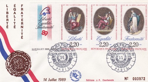 France 1989 fdc - 1989, philexfrance