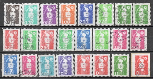 France timbres 1989 - france, 1989-1996