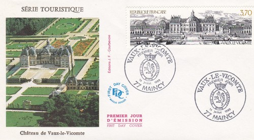 France 1989 fdc chateau - 1989,
