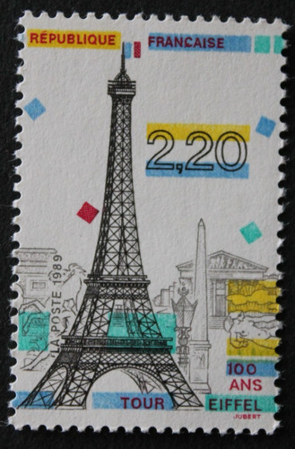 Timbre france tour eiffel - -,