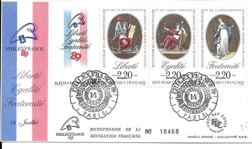 France 1989 enveloppe - 1989,
