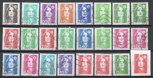 France timbres 1989 1996 - france, 1989-1996