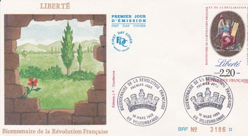 France 1989 fdc bicentenaire - france,