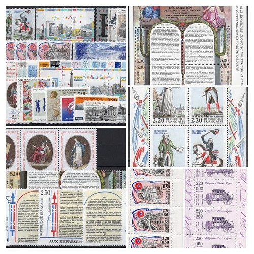 Timbres france année 1989 - france,