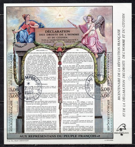 France 1989 déclaration - 1989, des