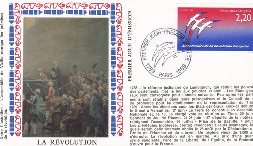France 1989 fdc bicentenaire - 1989,