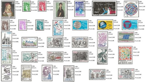 Lotto francobolli francia - francobolli,