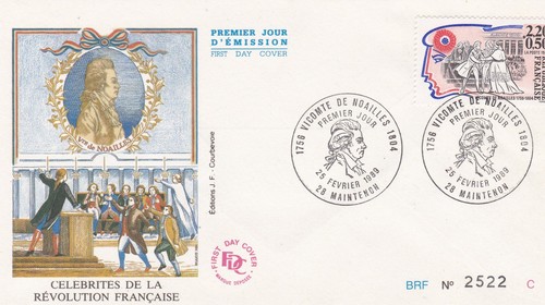 France 1989 fdc vicomte - 1989,